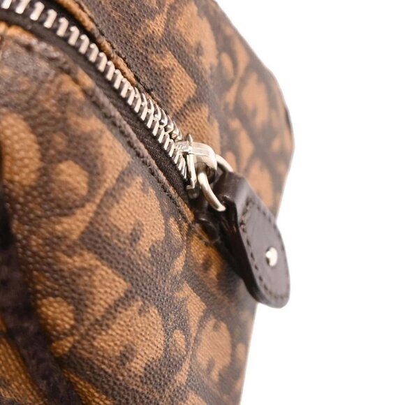 Christian Dior Brown PVC Trotter Romantic Handbag - Picture 5 of 10